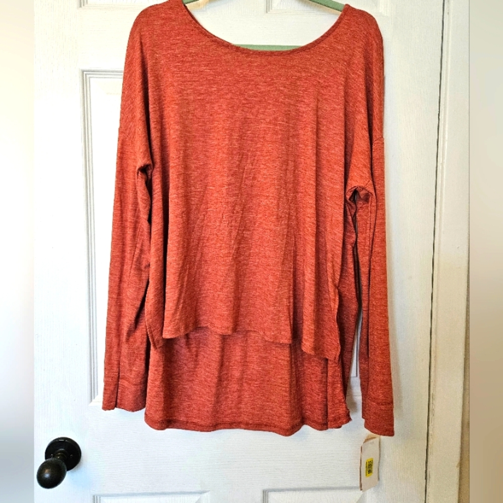 Copper Key Fall Pumpkin Color Top NWT Sz XL